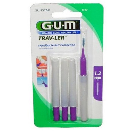 GUM CEPILLO INTERDENTAL TRAVLER 1512 1,2