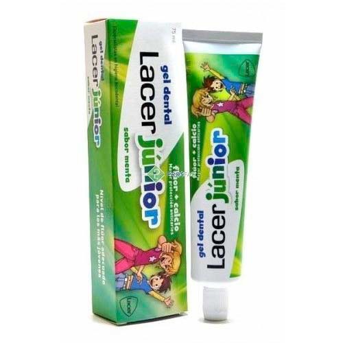 Lacer Gel dental junior menta 75ml