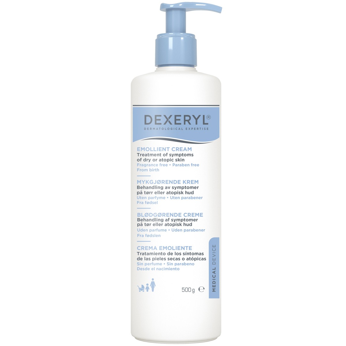 Ducray dexeryl crema emoliente dispensador 500ml