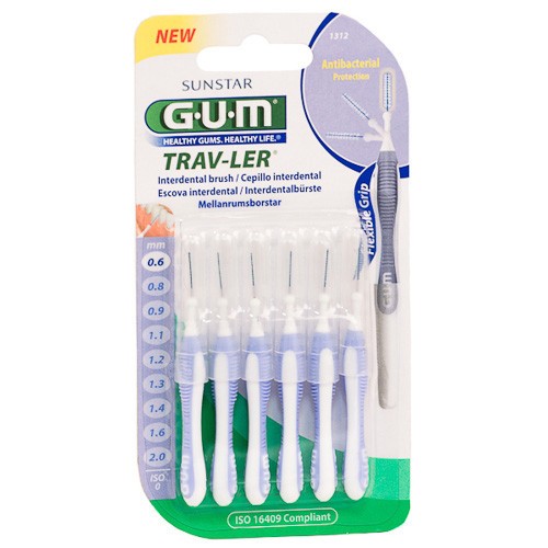 GUM CEPILLO INTERDENTAL TRAVLER 1312 0,6