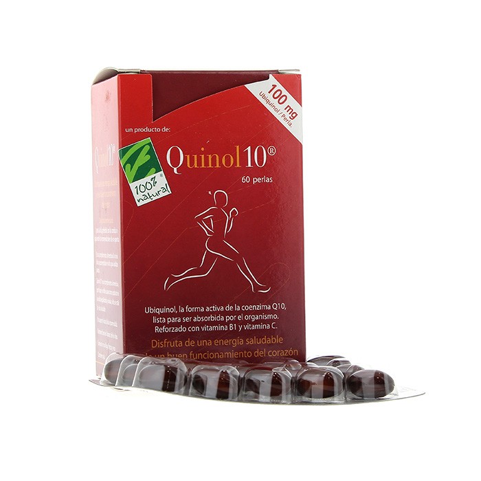 QUINOL-10  60 PERLAS 100MG  100% NATURAL