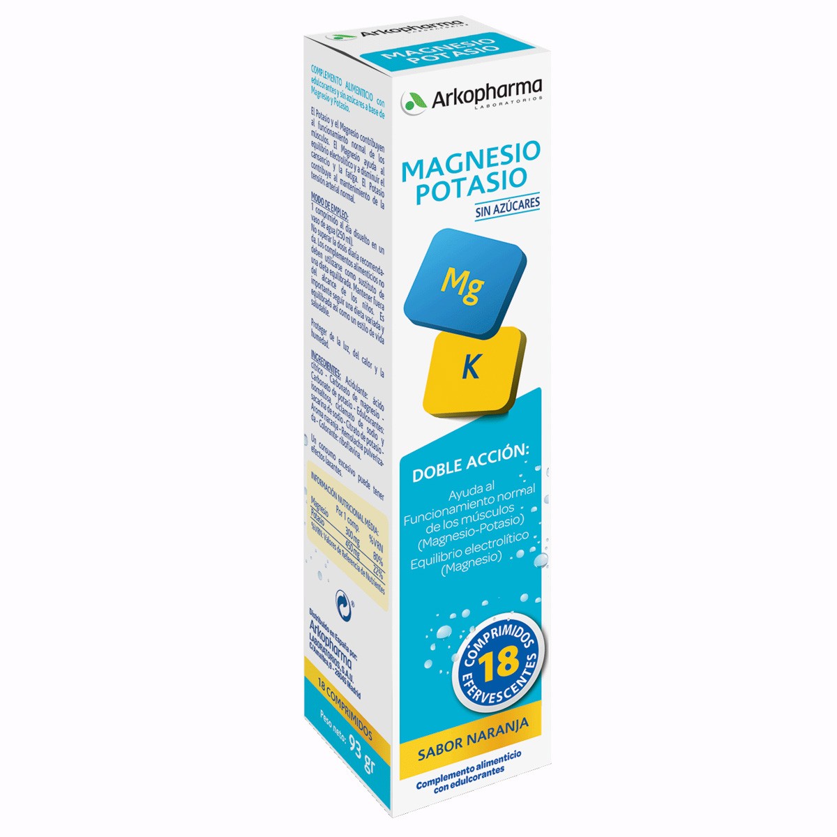 Arkovital magnesio potasio 18 comprimidos eferv