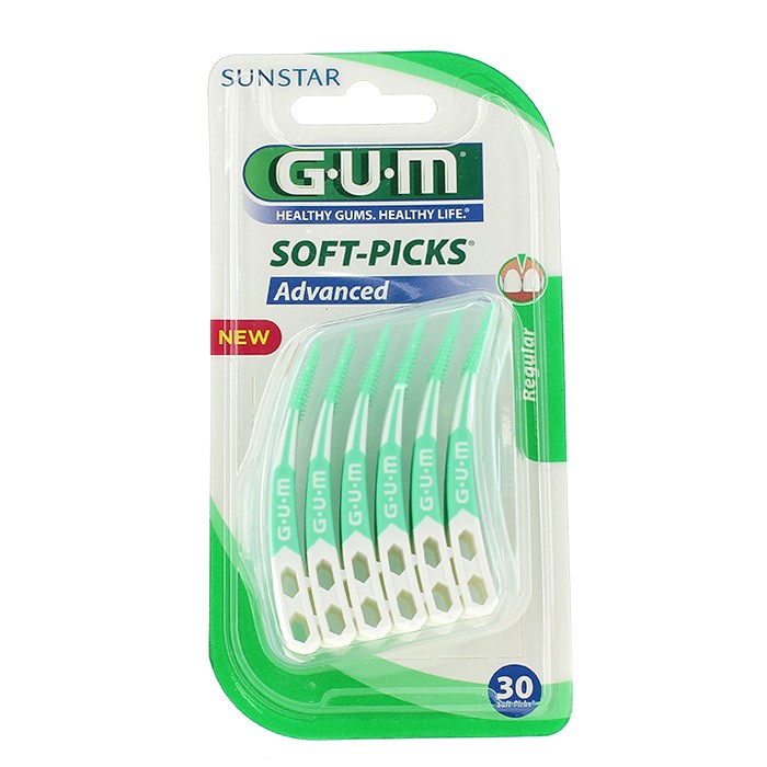 GUM SOFT PICKS ADVANCED REGULAR 30 UDS