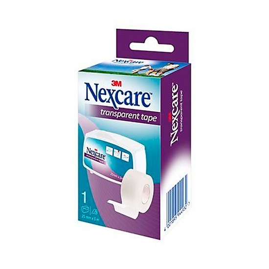 Nexcare esparadrapo transpa rollo 2,5x5m