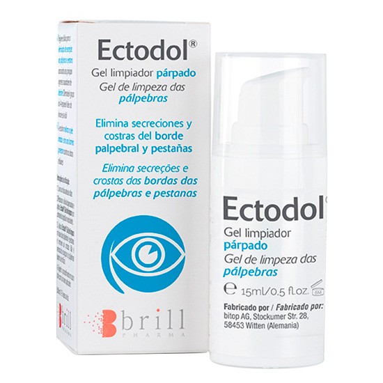 Ectodol gel limpiador parpados 15ml