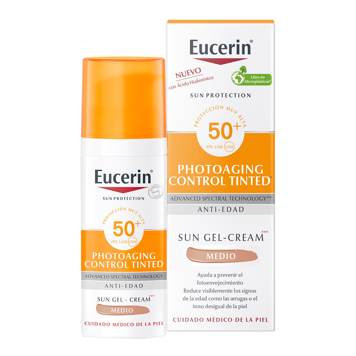 Eucerin Crema facial color SPF 50+ 50ml