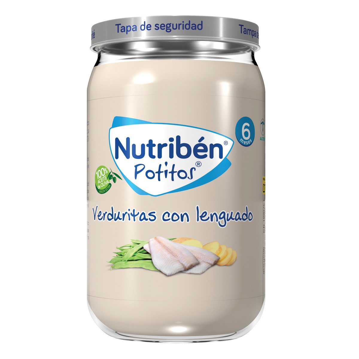 Nutribén Potito verduritas con lenguado 235gr