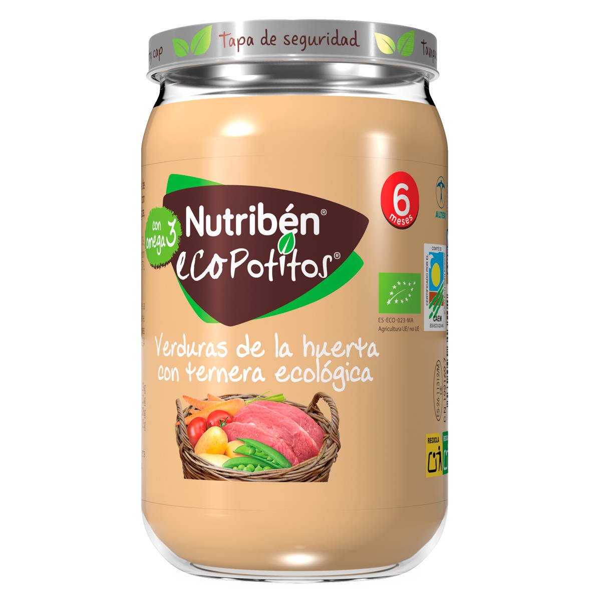 Nutribén Ecopotito verduras y ternera 235gr