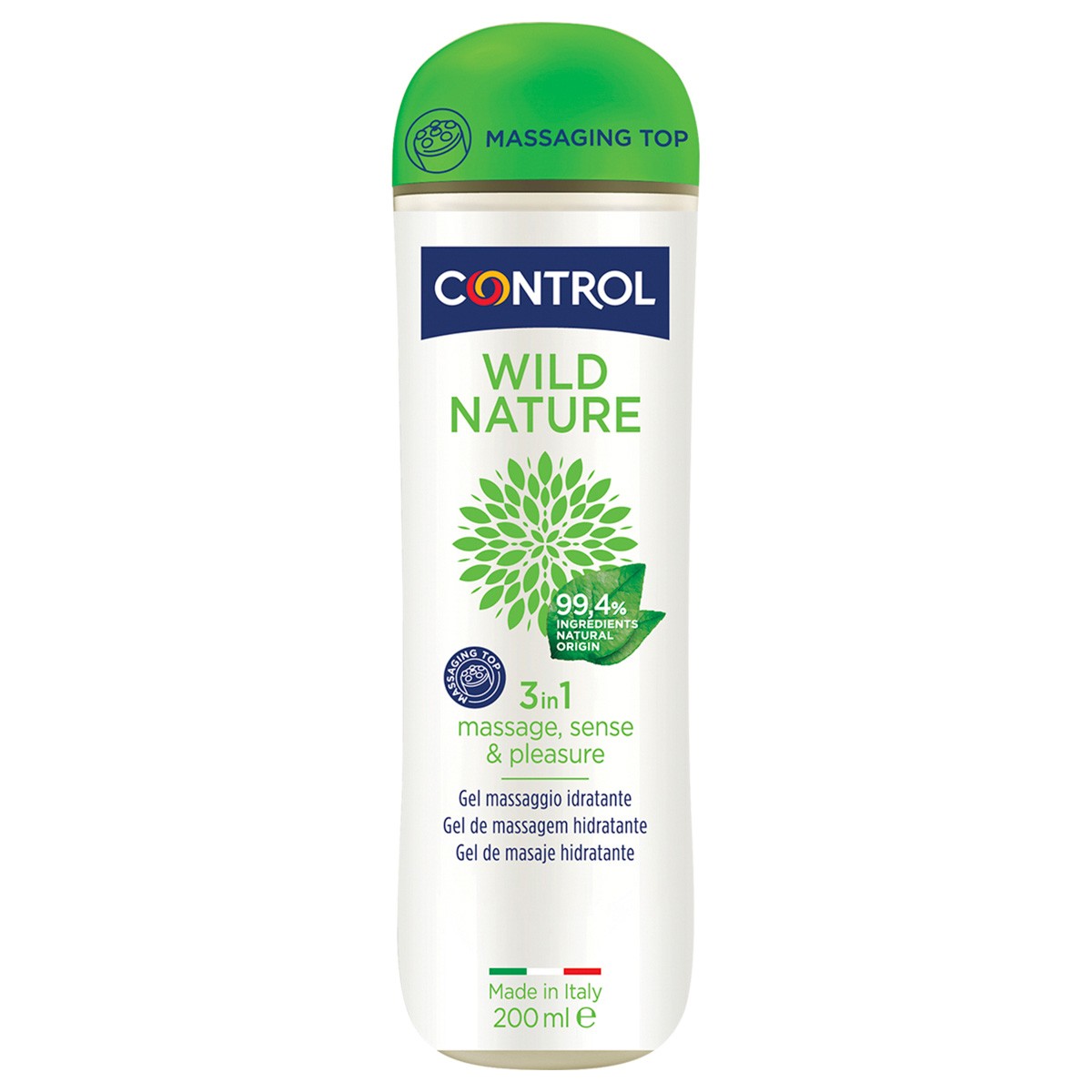 Control gel masaje wild nature 200ml