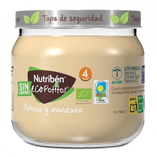 Nutriben ecopotito plátano manzana 120g