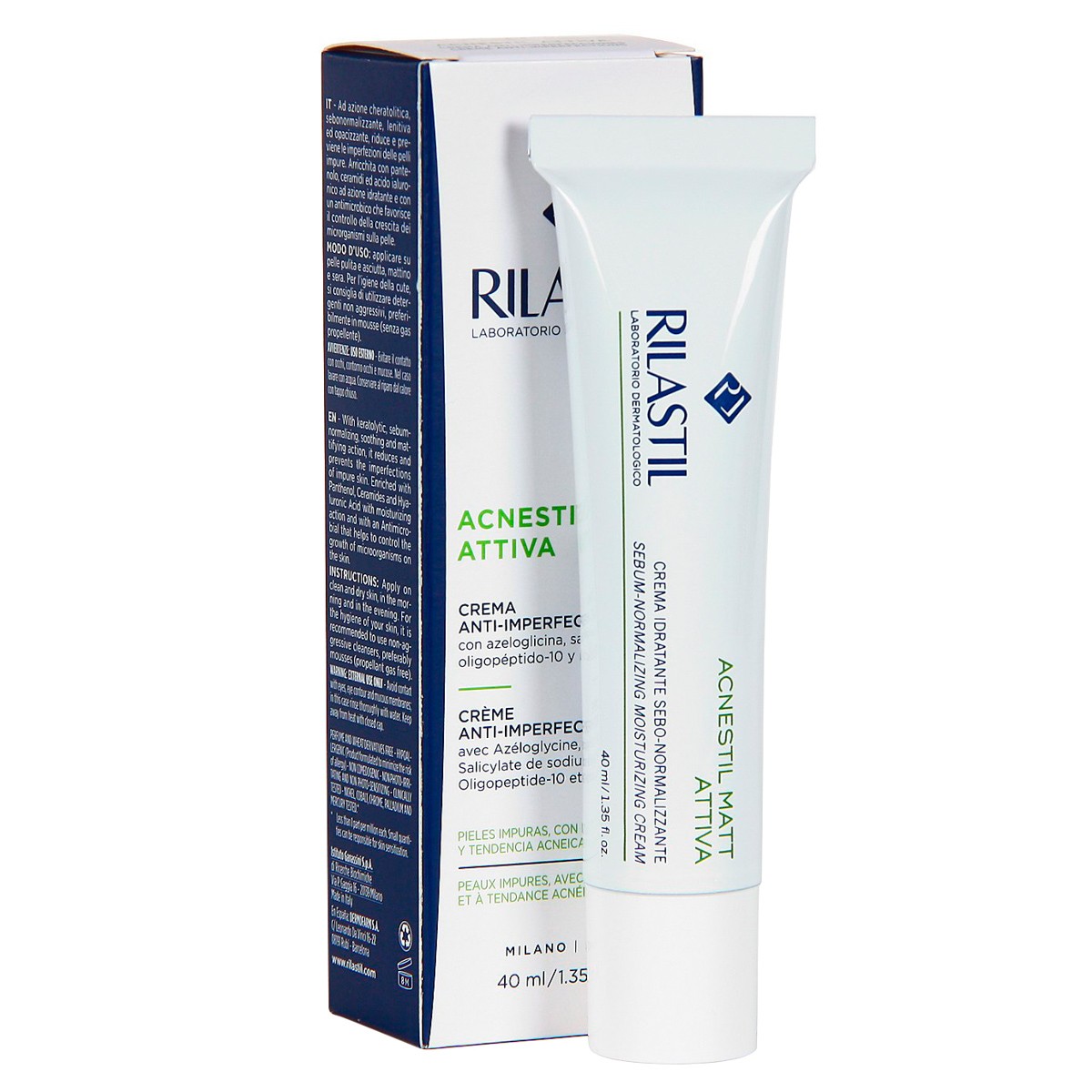 Rilastil Acnestil crema hidratante matificante 40ml