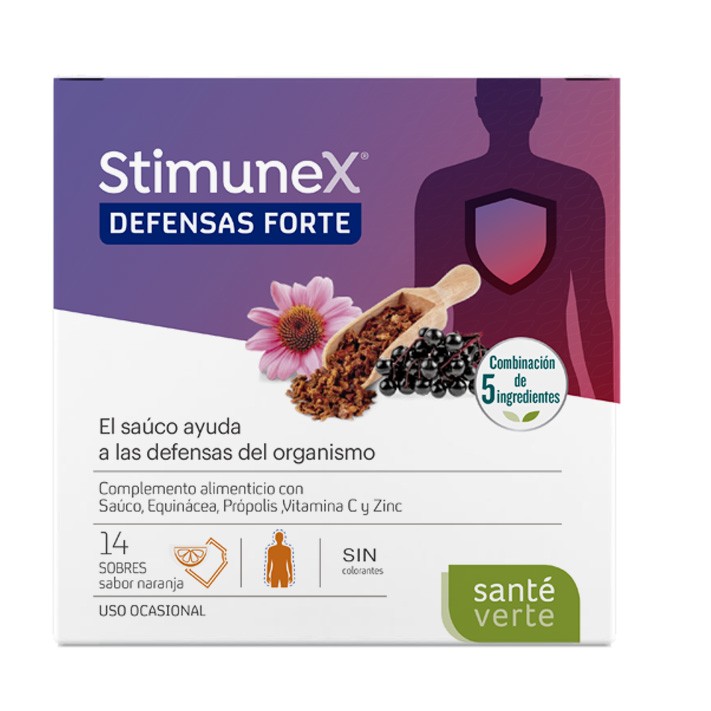 Santé Verte Stimunex Defensas Forte para el sistema inmune en sobres