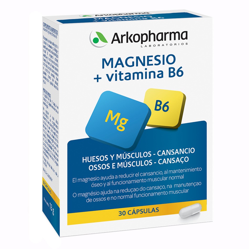 Arkopharma Arkovital magnesio complemento alimenticio 30 cápsulas